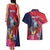 Haiti Personalized Couples Matching Tank Maxi Dress and Hawaiian Shirt Hispaniolan Trogon Tropical Vibes
