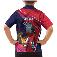 Haiti Personalized Family Matching Mermaid Dress and Hawaiian Shirt Hispaniolan Trogon Tropical Vibes