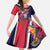 Haiti Personalized Family Matching Off The Shoulder Long Sleeve Dress and Hawaiian Shirt Hispaniolan Trogon Tropical Vibes