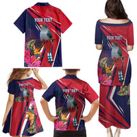 Haiti Personalized Family Matching Puletasi and Hawaiian Shirt Hispaniolan Trogon Tropical Vibes