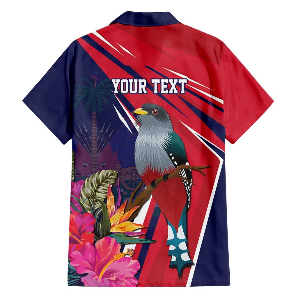 Haiti Personalized Family Matching Puletasi and Hawaiian Shirt Hispaniolan Trogon Tropical Vibes