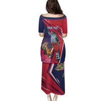 Haiti Personalized Family Matching Puletasi and Hawaiian Shirt Hispaniolan Trogon Tropical Vibes