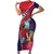 Haiti Personalized Family Matching Short Sleeve Bodycon Dress and Hawaiian Shirt Hispaniolan Trogon Tropical Vibes