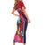 Haiti Personalized Family Matching Short Sleeve Bodycon Dress and Hawaiian Shirt Hispaniolan Trogon Tropical Vibes