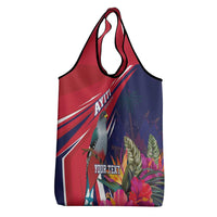 Haiti Personalized Grocery Bag Hispaniolan Trogon Tropical Vibes