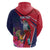 Haiti Personalized Hoodie Hispaniolan Trogon Tropical Vibes