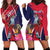 Haiti Personalized Hoodie Dress Hispaniolan Trogon Tropical Vibes