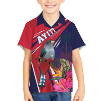 Haiti Personalized Kid Hawaiian Shirt Hispaniolan Trogon Tropical Vibes