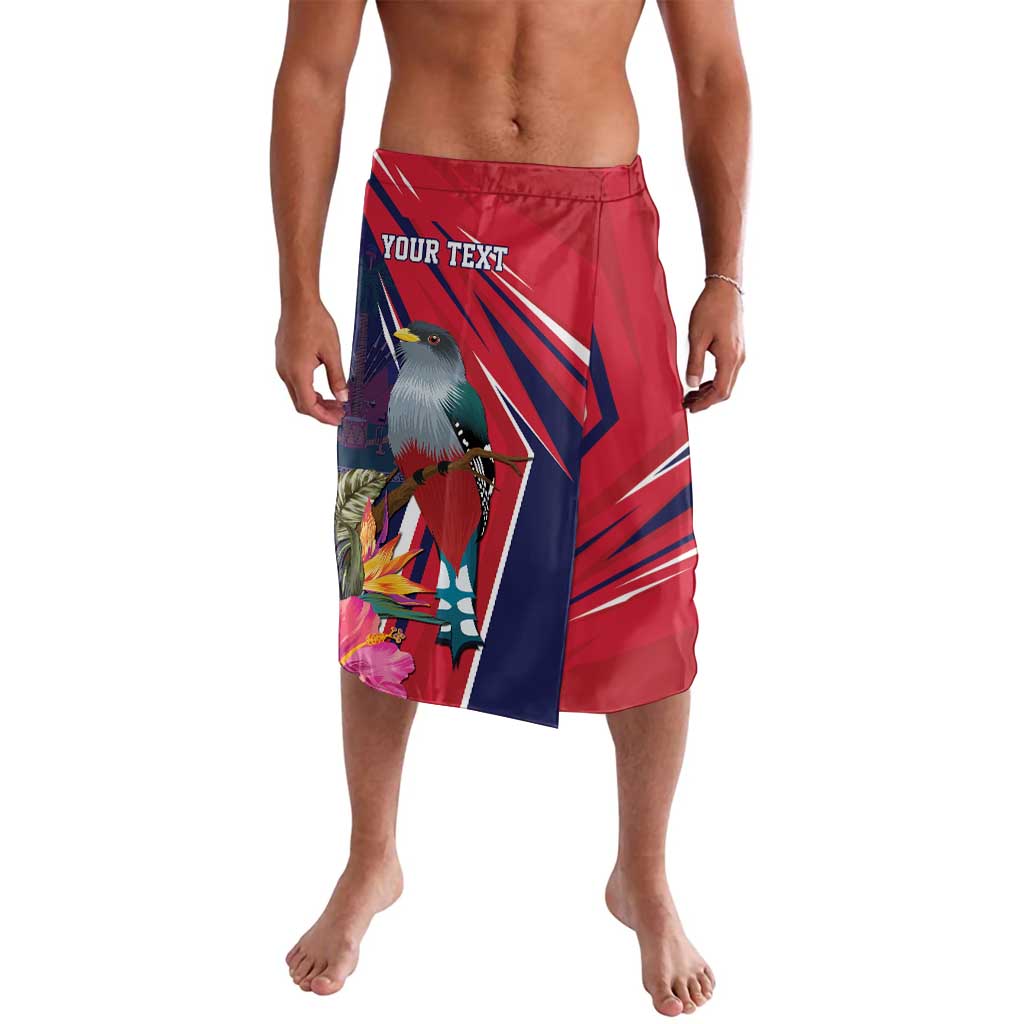 Haiti Personalized Lavalava Hispaniolan Trogon Tropical Vibes