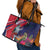 Haiti Personalized Leather Tote Bag Hispaniolan Trogon Tropical Vibes