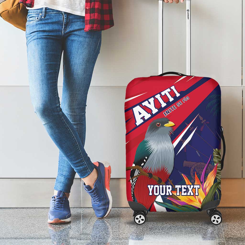 Haiti Personalized Luggage Cover Hispaniolan Trogon Tropical Vibes