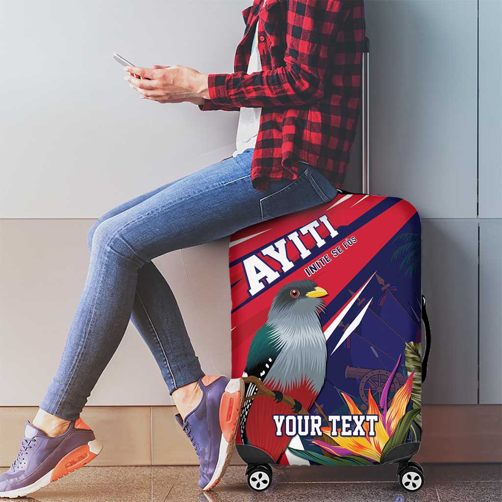 Haiti Personalized Luggage Cover Hispaniolan Trogon Tropical Vibes