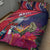 Haiti Personalized Quilt Bed Set Hispaniolan Trogon Tropical Vibes