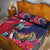 Haiti Personalized Quilt Bed Set Hispaniolan Trogon Tropical Vibes
