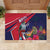 Haiti Personalized Rubber Doormat Hispaniolan Trogon Tropical Vibes