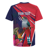 Haiti Personalized Rugby Jersey Hispaniolan Trogon Tropical Vibes