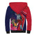 Haiti Personalized Sherpa Hoodie Hispaniolan Trogon Tropical Vibes