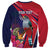Haiti Personalized Sweatshirt Hispaniolan Trogon Tropical Vibes