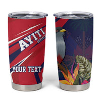 Haiti Personalized Tumbler Cup Hispaniolan Trogon Tropical Vibes