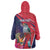 Haiti Personalized Wearable Blanket Hoodie Hispaniolan Trogon Tropical Vibes