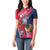 Haiti Personalized Women Polo Shirt Hispaniolan Trogon Tropical Vibes