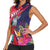Haiti Personalized Women Sleeveless Polo Shirt Hispaniolan Trogon Tropical Vibes