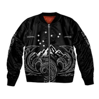 New Zealand Bomber Jacket Maori Te Iwa o Matariki LT7 - Wonder Print Shop