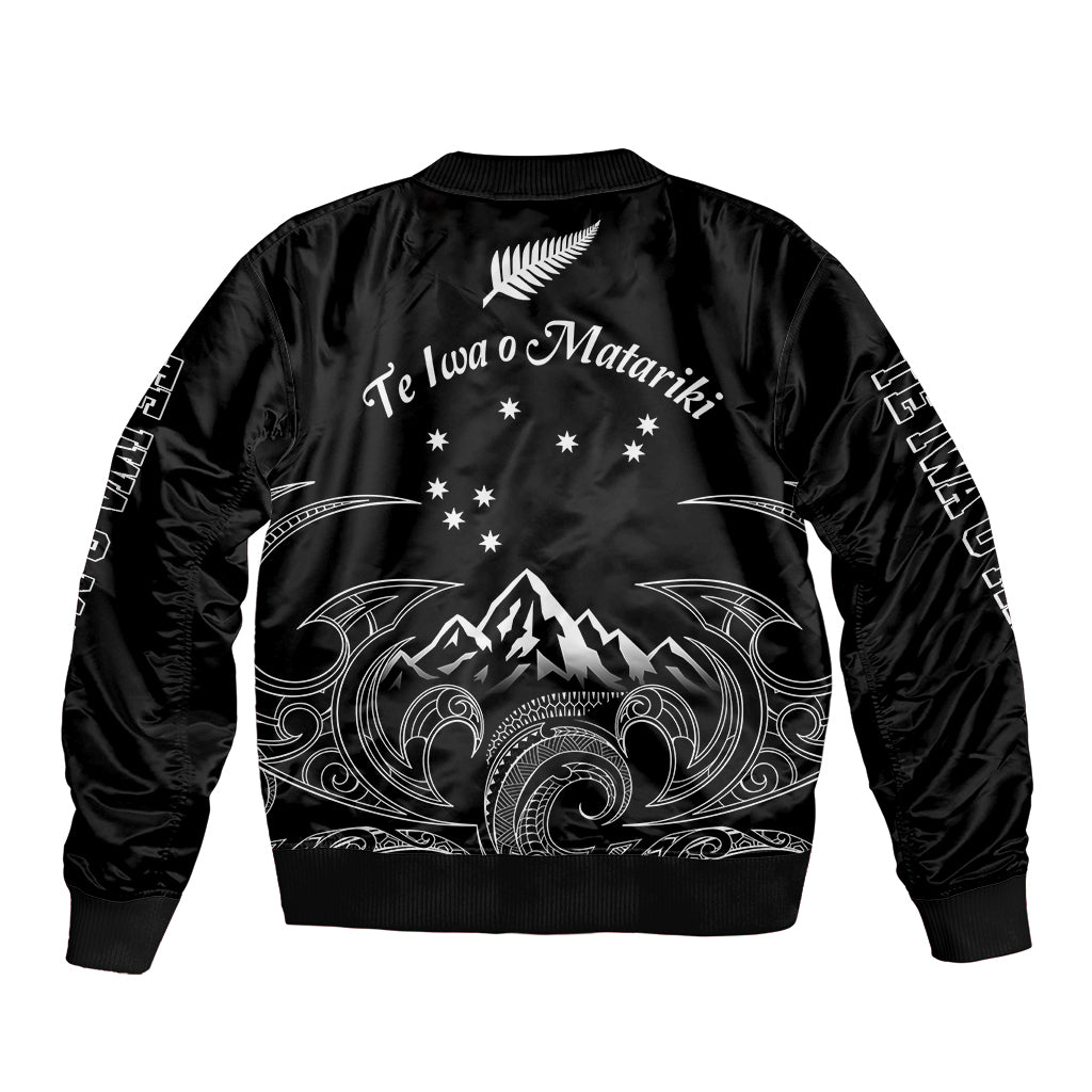 New Zealand Bomber Jacket Maori Te Iwa o Matariki LT7 - Wonder Print Shop