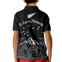 New Zealand Kid Polo Shirt Maori Te Iwa o Matariki - Wonder Print Shop