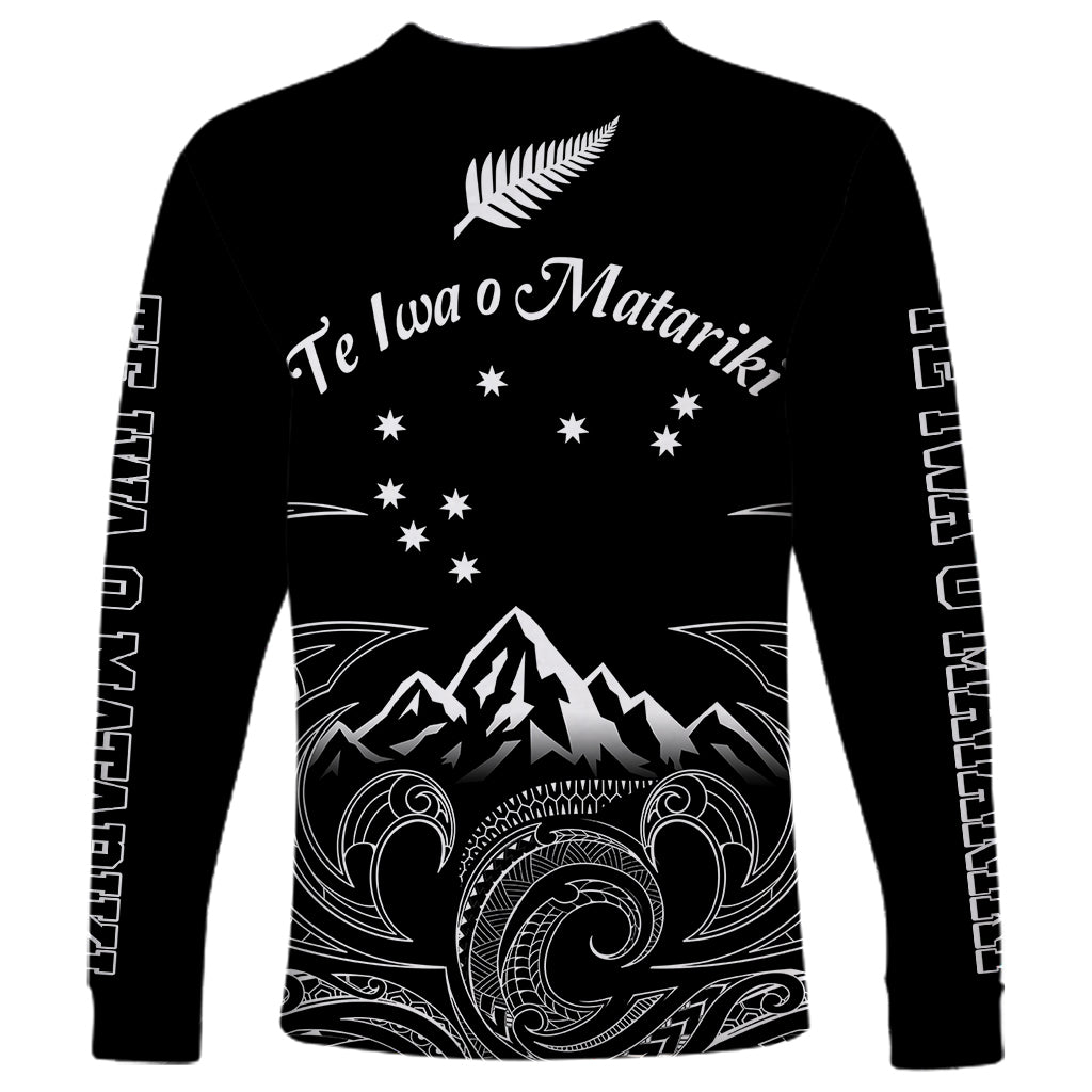 New Zealand Long Sleeve Shirt Maori Te Iwa o Matariki - Wonder Print Shop