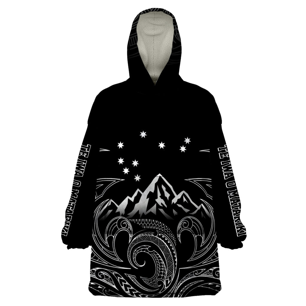 New Zealand Wearable Blanket Hoodie Maori Te Iwa o Matariki - Wonder Print Shop