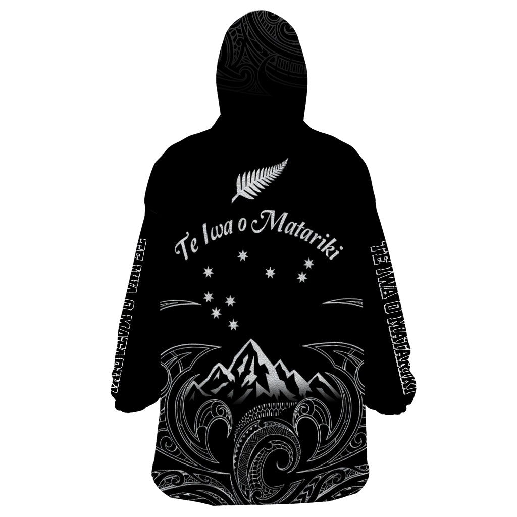 New Zealand Wearable Blanket Hoodie Maori Te Iwa o Matariki - Wonder Print Shop