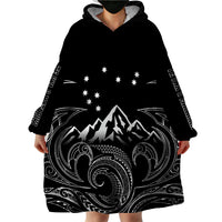 New Zealand Wearable Blanket Hoodie Maori Te Iwa o Matariki - Wonder Print Shop