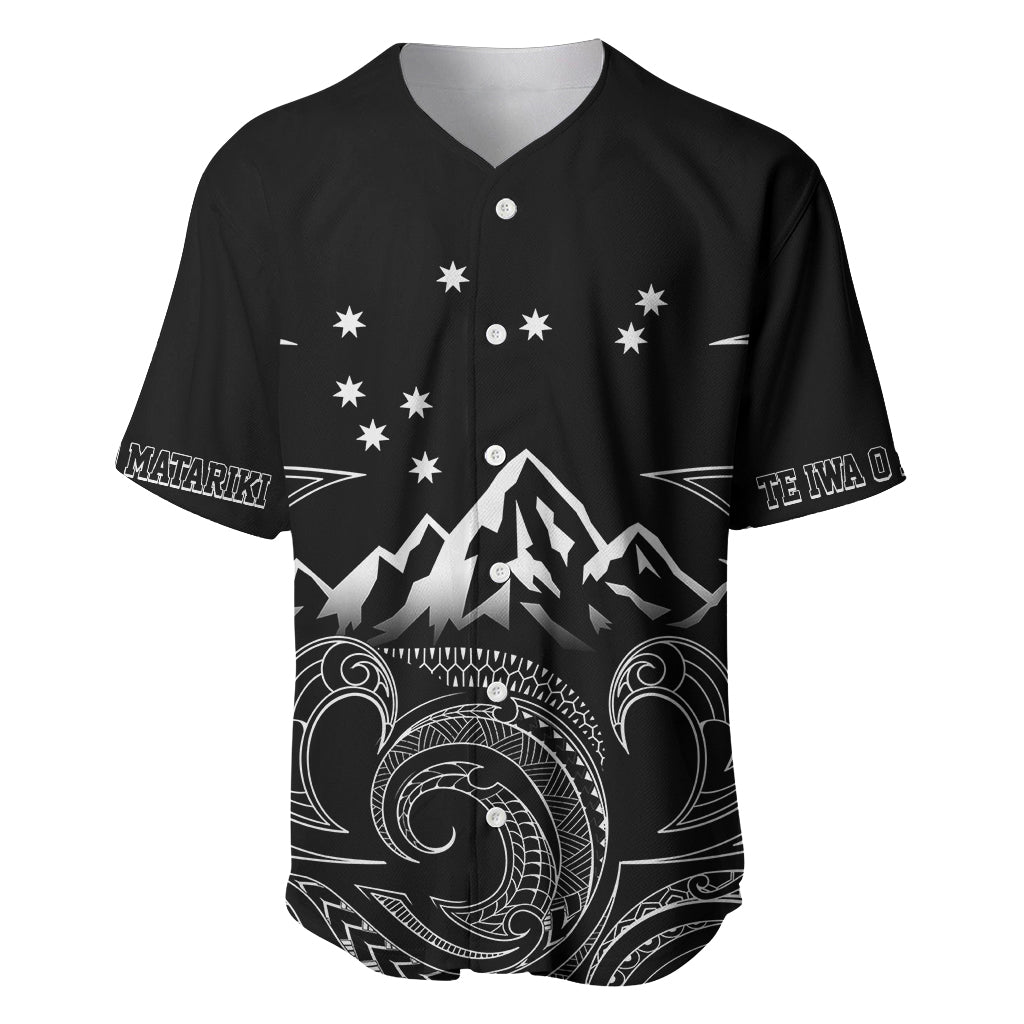 Personalised New Zealand Baseball Jersey Maori Te Iwa o Matariki LT7 - Wonder Print Shop