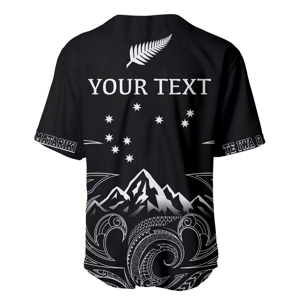 Personalised New Zealand Baseball Jersey Maori Te Iwa o Matariki LT7 - Wonder Print Shop
