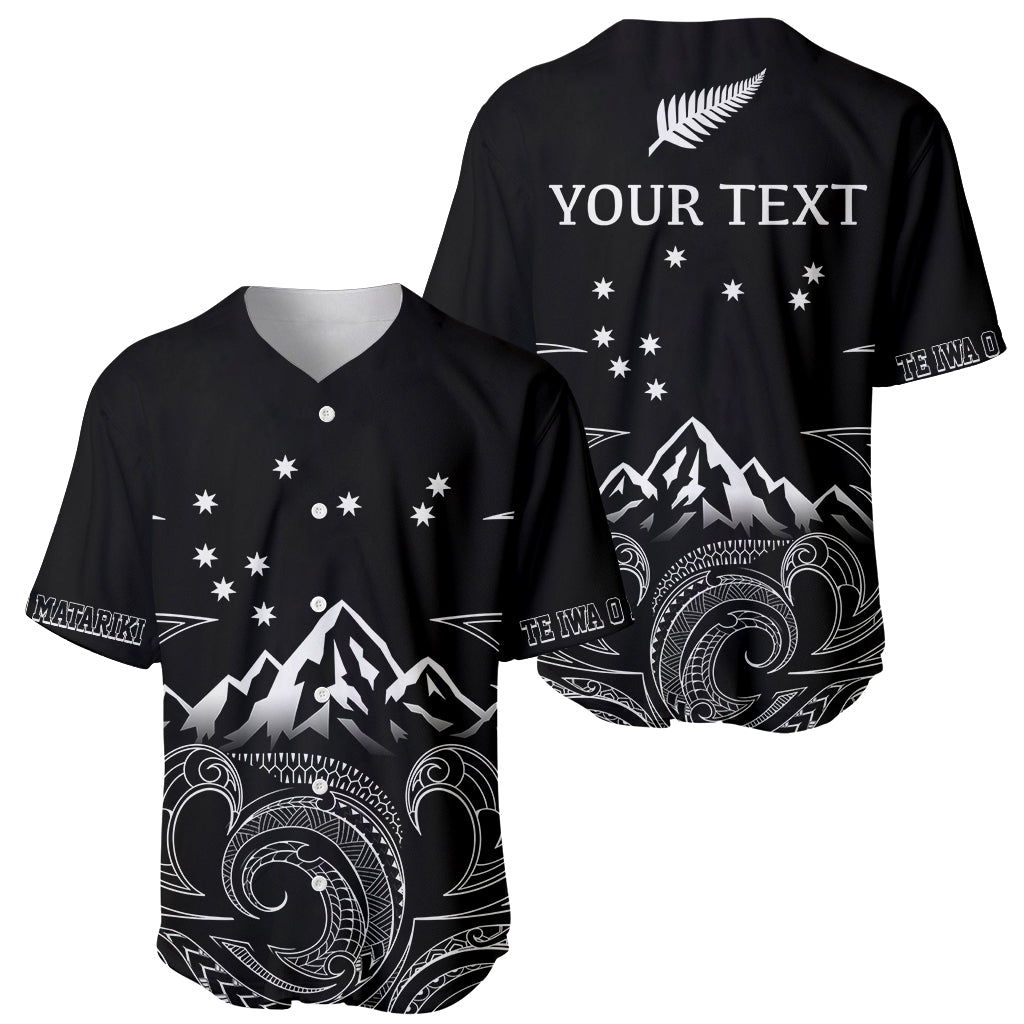 Personalised New Zealand Baseball Jersey Maori Te Iwa o Matariki LT7 - Wonder Print Shop