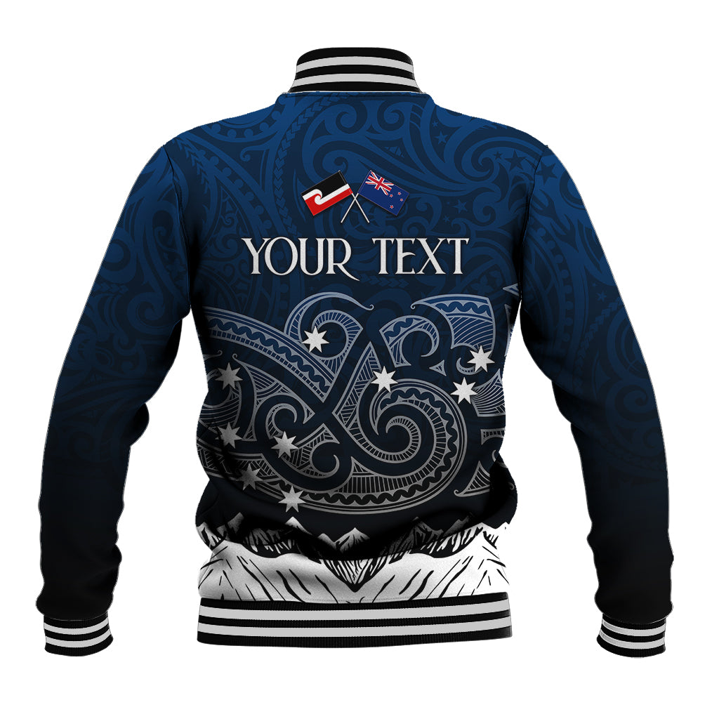Personalised New Zealand Baseball Jacket Matariki Maori Patterns - Gradient LT7 - Wonder Print Shop