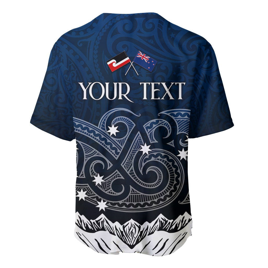 Personalised New Zealand Baseball Jersey Matariki Maori Patterns - Gradient LT7 - Wonder Print Shop