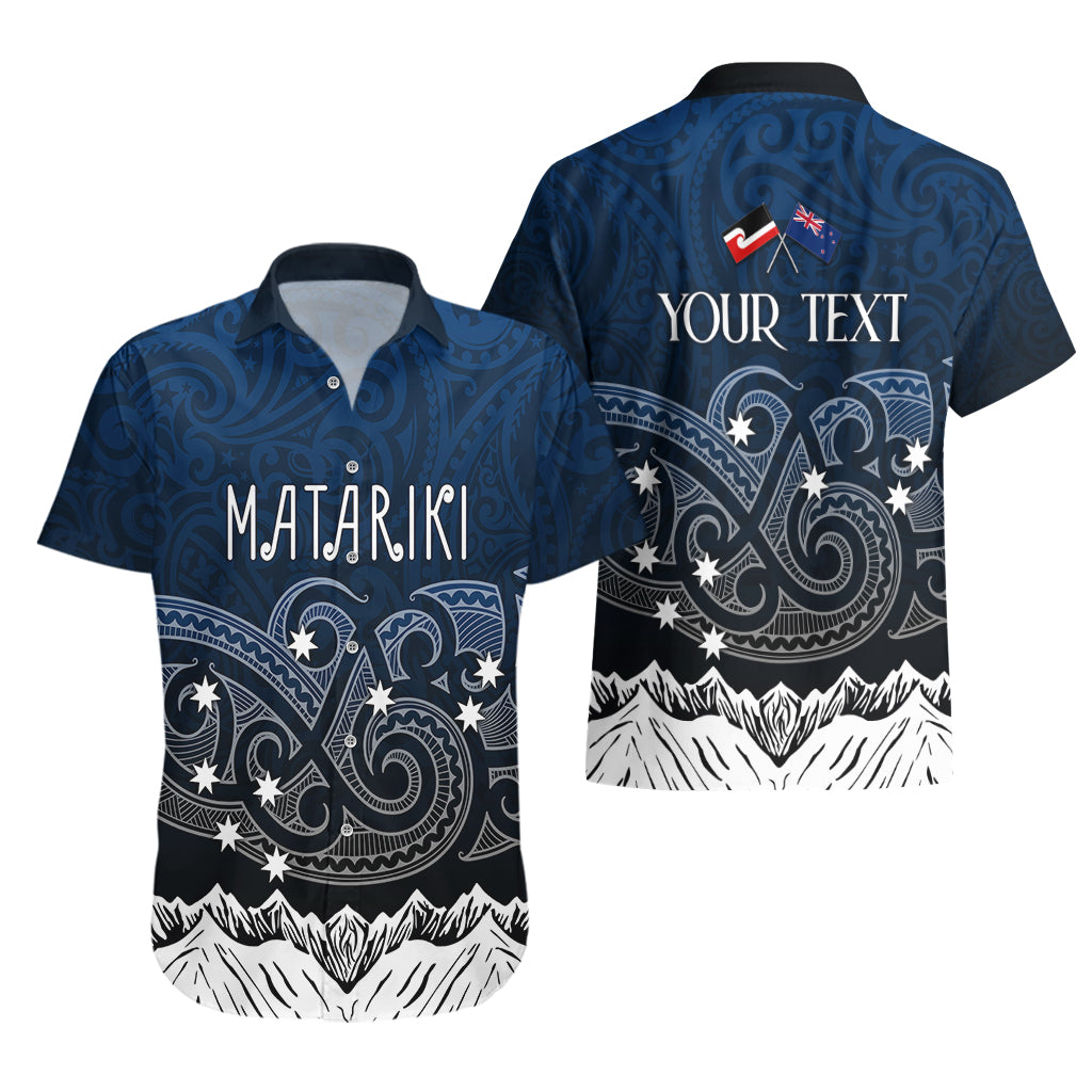 Personalised New Zealand Hawaiian Shirt Matariki Maori Patterns - Gradient - Wonder Print Shop