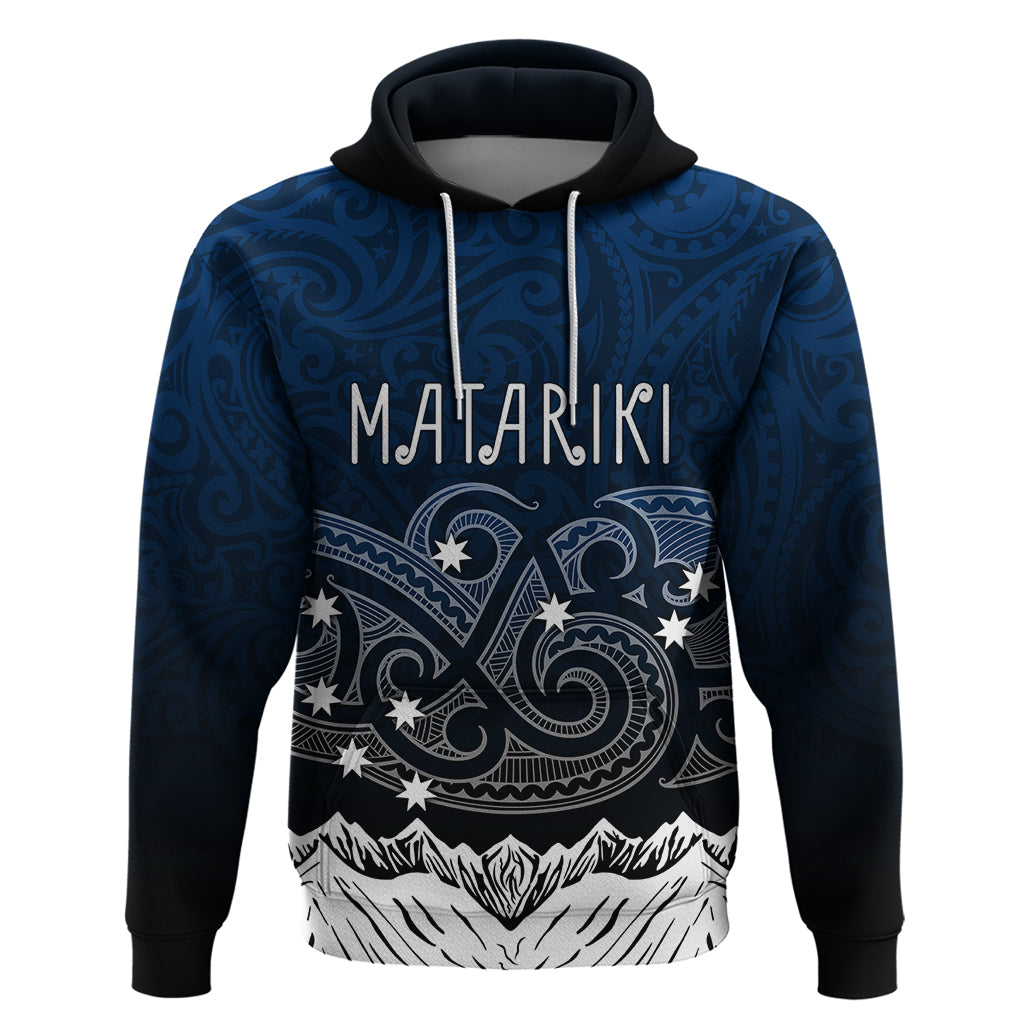 Personalised New Zealand Hoodie Matariki Maori Patterns - Gradient - Wonder Print Shop