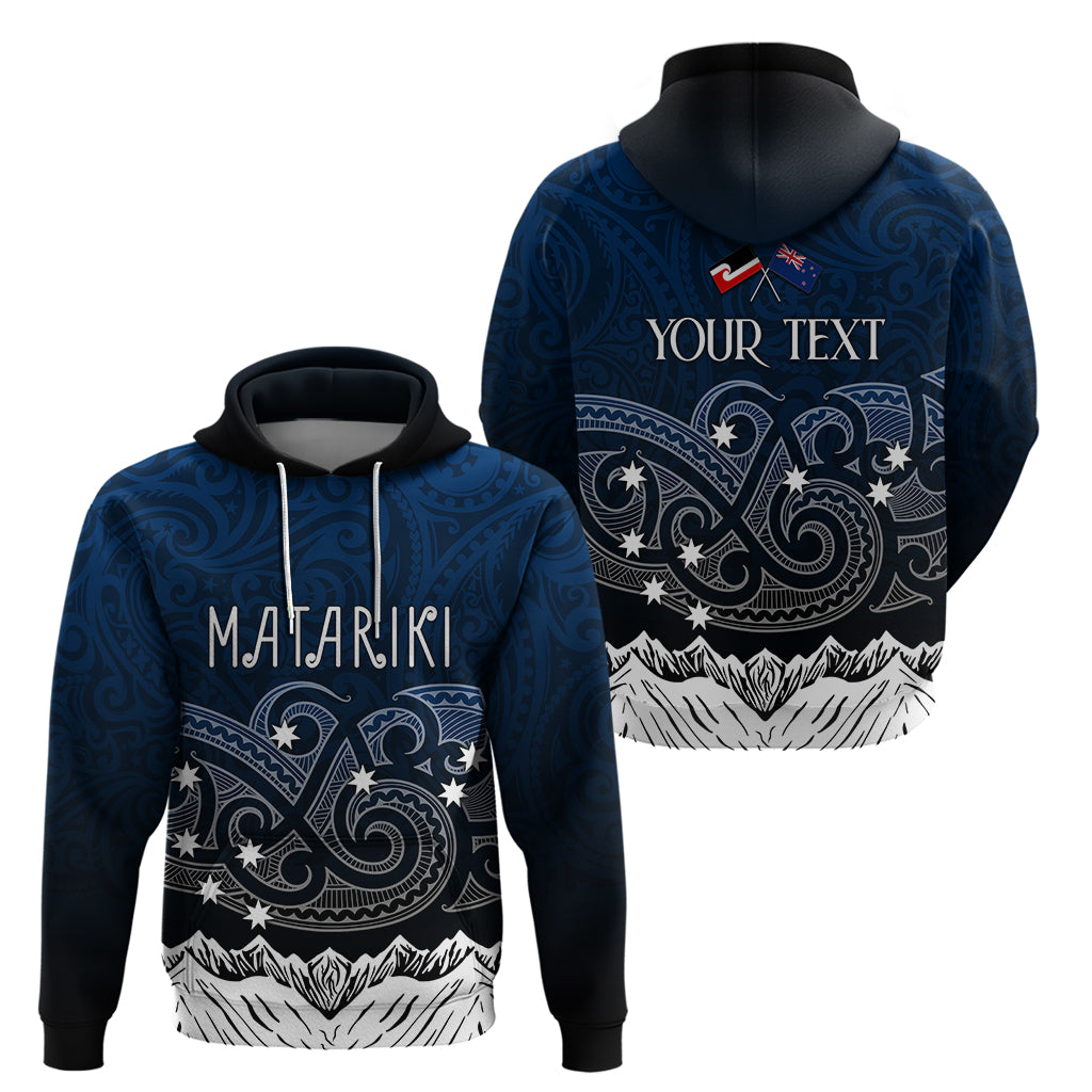 Personalised New Zealand Hoodie Matariki Maori Patterns - Gradient - Wonder Print Shop