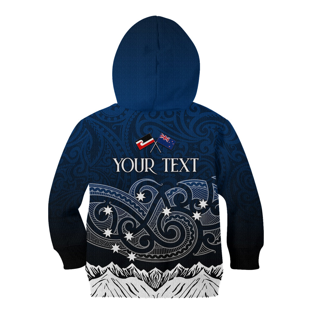 Personalised New Zealand Kid Hoodie Matariki Maori Patterns - Gradient - Wonder Print Shop