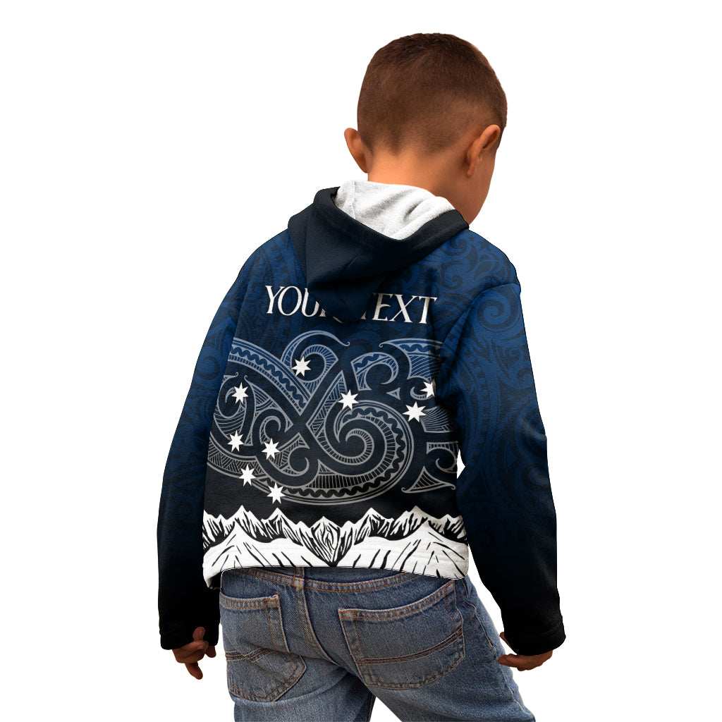 Personalised New Zealand Kid Hoodie Matariki Maori Patterns - Gradient - Wonder Print Shop