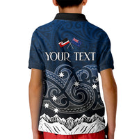 Peronsalised New Zealand Kid Polo Shirt Matariki Maori Patterns - Gradient - Wonder Print Shop