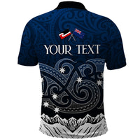 Peronsalised New Zealand Polo Shirt Matariki Maori Patterns - Gradient - Wonder Print Shop
