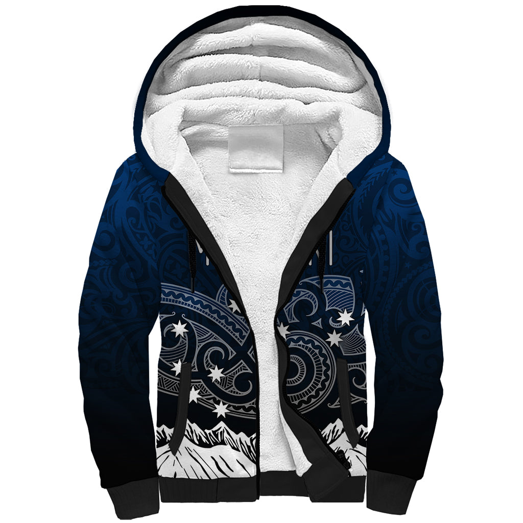 Peronsalised New Zealand Sherpa Hoodie Matariki Maori Patterns - Gradient - Wonder Print Shop