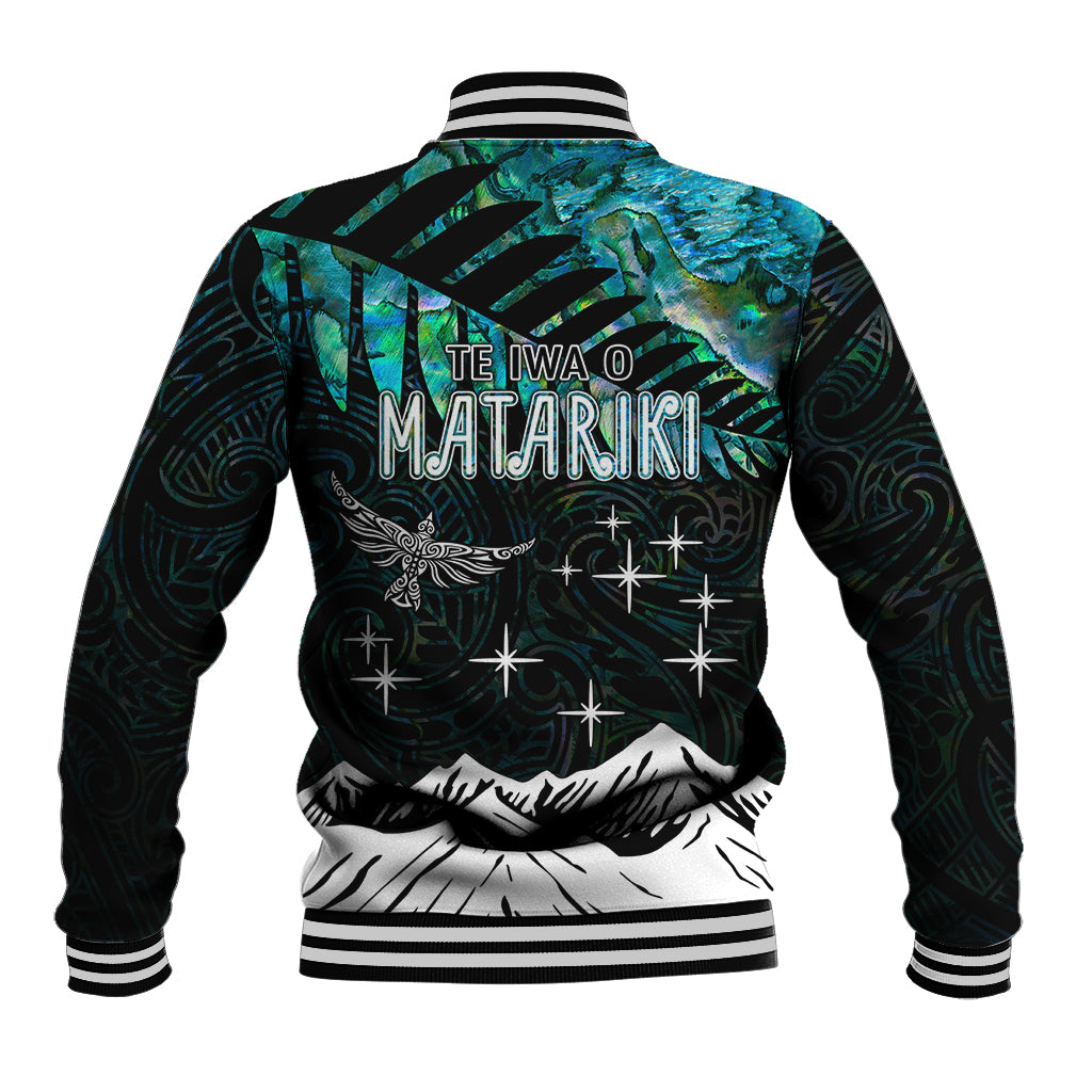 Personalised Maori New Year Baseball Jacket Matariki Mix Paua Shell LT7 - Wonder Print Shop