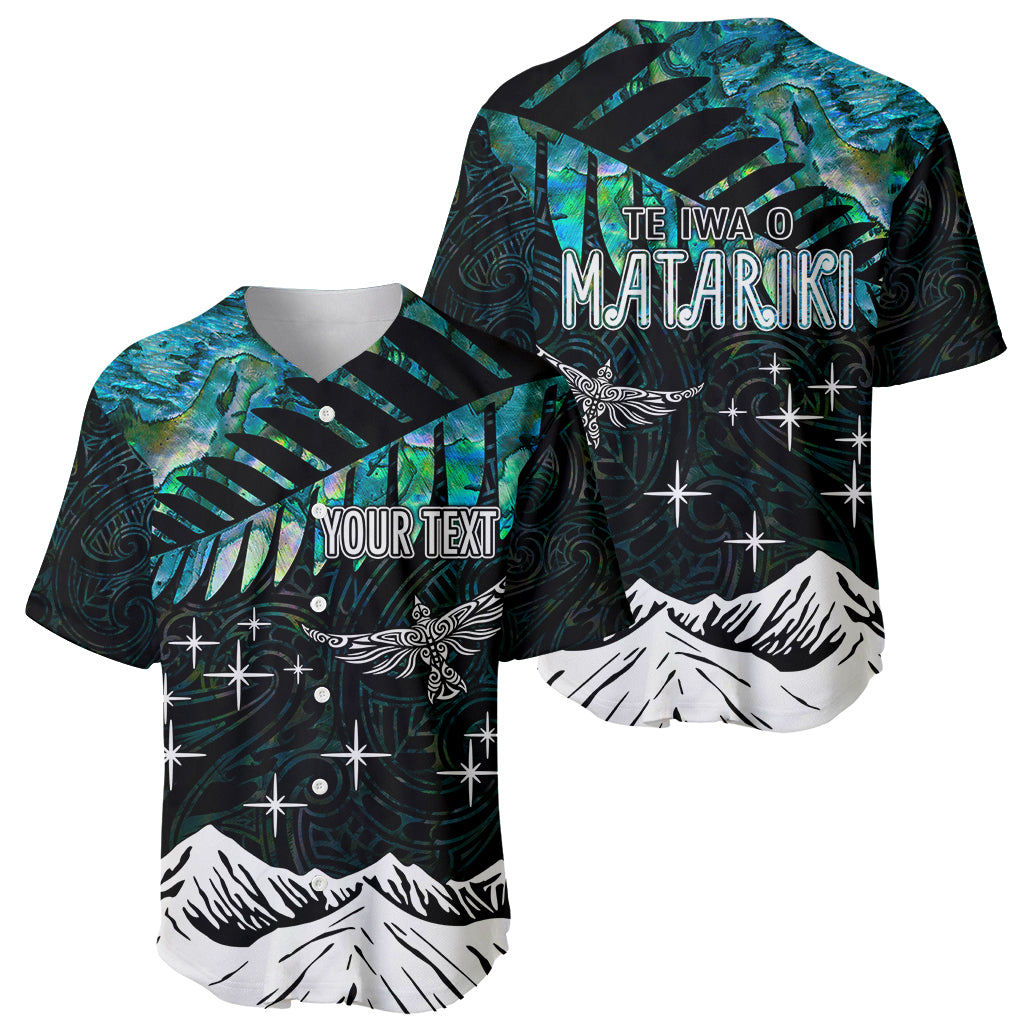 Personalised Maori New Year Baseball Jersey Matariki Mix Paua Shell LT7 - Wonder Print Shop