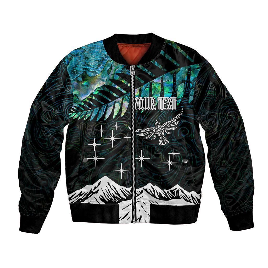 Personalised Maori New Year Bomber Jacket Matariki Mix Paua Shell LT7 - Wonder Print Shop