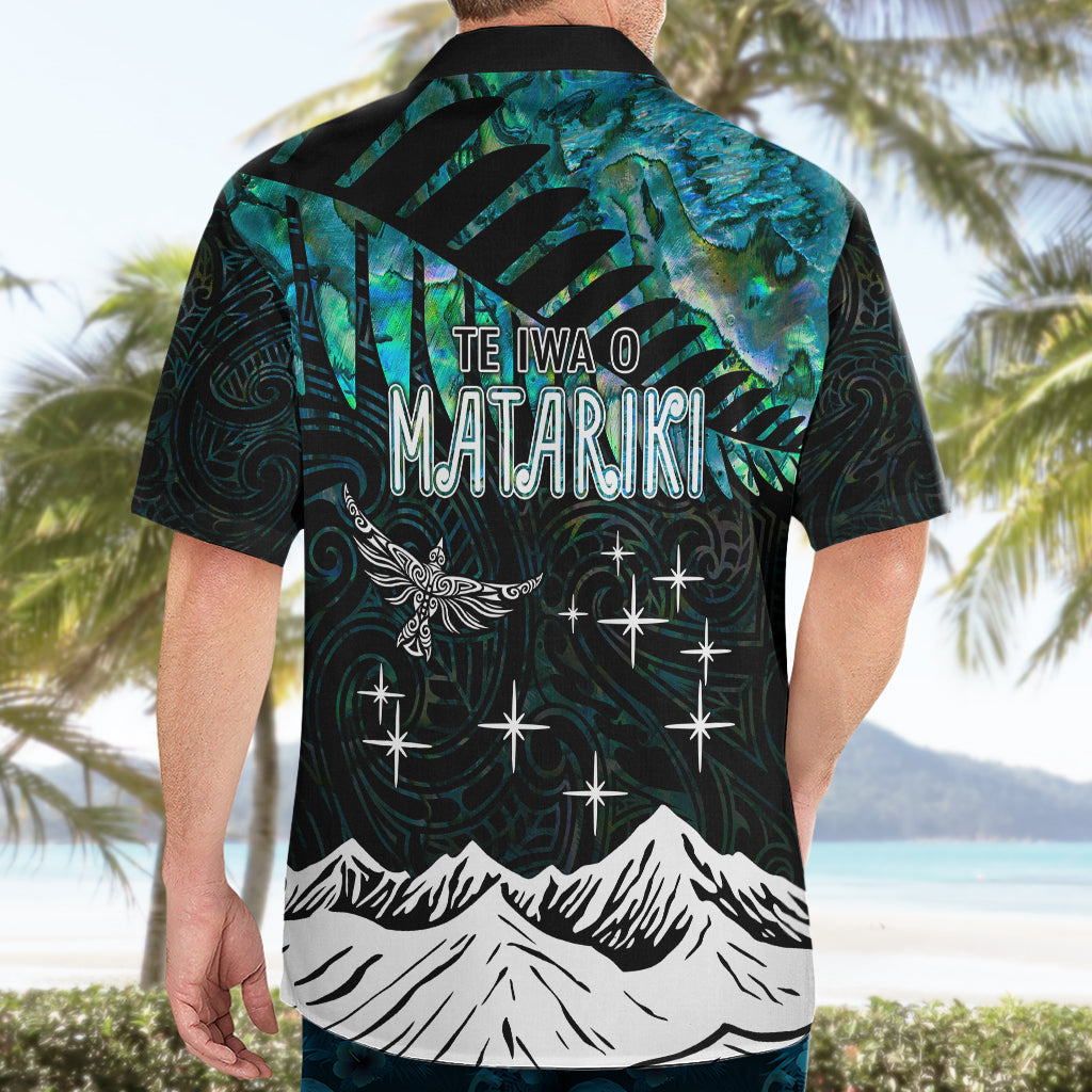 Personalised Maori New Year Hawaiian Shirt Matariki Mix Paua Shell - Wonder Print Shop